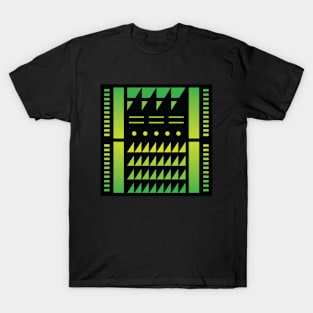 “Dimensional Angles (1)” - V.6 Green - (Geometric Art) (Dimensions) - Doc Labs T-Shirt